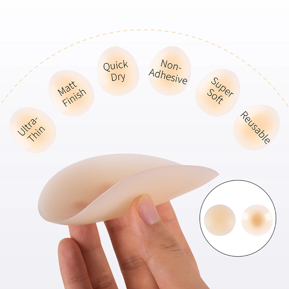접착제 없음 자기 접착제 젖꼭지 커버 보이지 않는 실리 - Nipple Cover Pasties 리뷰 및 가격