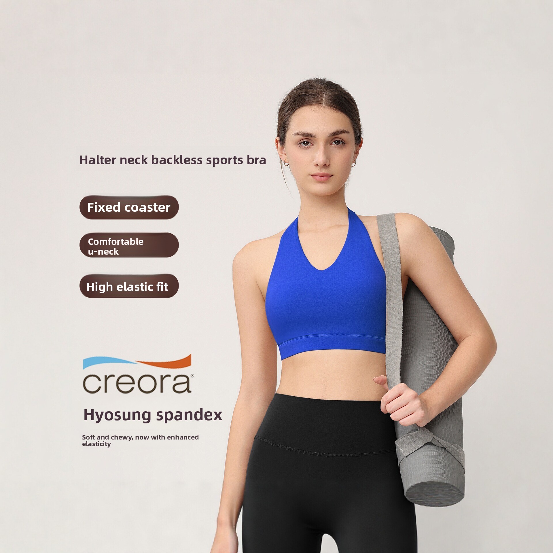 여성용 홀터 스포츠 브라, 고정 패드 포함, 충격 방지 - Push Up Bra Padded 리뷰 및 가격