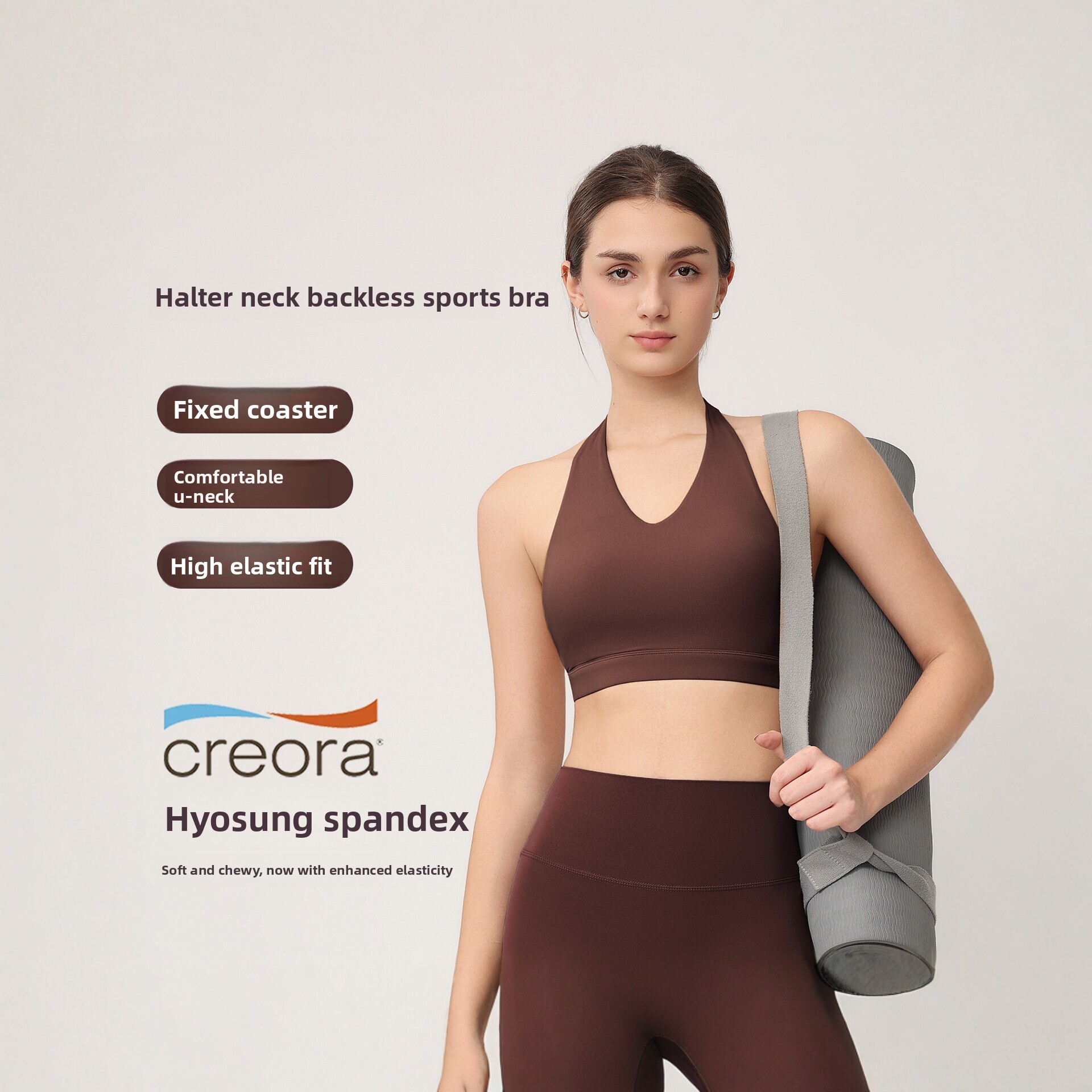 여성용 홀터 스포츠 브라, 고정 패드 포함, 충격 방지 - Push Up Bra Padded 리뷰 및 가격